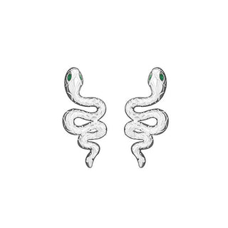 Buddha Gift 925 Sterling Silver Year of the Snake Calm Necklace Pendant Ring Earrings Set