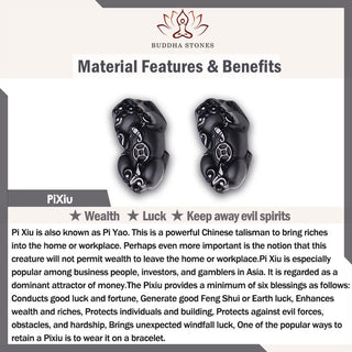 Buddha Gift Pi Xiu Carrying Coin Ingot Copper Brass Luck Wealth Bracelet Bangle