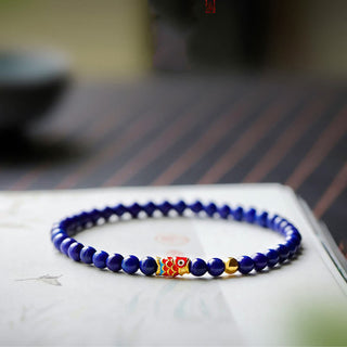 Buddha Gift Lazurite Koi Fish Positive Bracelet