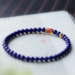 Buddha Gift Lazurite Koi Fish Positive Bracelet