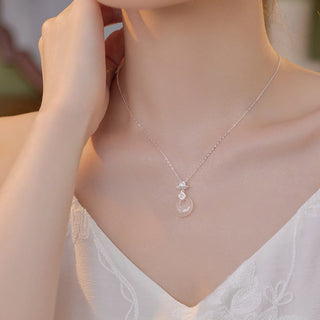 Buddha Gift Chalcedony 925 Sterling Silver Lotus Flower Fu Character Peace Buckle Positive Necklace Pendant