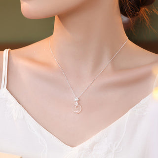 Buddha Gift Chalcedony 925 Sterling Silver Lotus Flower Fu Character Peace Buckle Positive Necklace Pendant