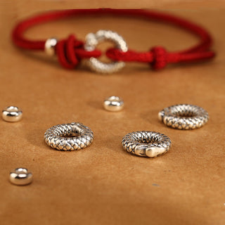 Buddha Gift 999 Sterling Silver Year Of The Dragon Peace Buckle Luck Bracelet