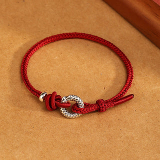 Buddha Gift 999 Sterling Silver Year Of The Dragon Peace Buckle Luck Bracelet