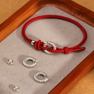 Buddha Gift 999 Sterling Silver Year Of The Dragon Peace Buckle Luck Bracelet