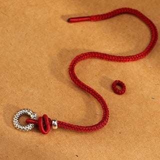 Buddha Gift 999 Sterling Silver Year Of The Dragon Peace Buckle Luck Bracelet