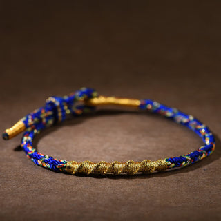 Buddha Gift Handmade Chinese Zodiac Natal Buddha Luck Strength Braided Rope Bracelet