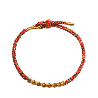 Buddha Gift Handmade Chinese Zodiac Natal Buddha Luck Strength Braided Rope Bracelet