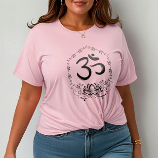 Buddha Gift OM Lotus Sketch Cotton Tee T-shirt