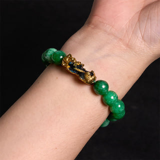 Buddha Gift FengShui PiXiu Jade Protection Bracelet