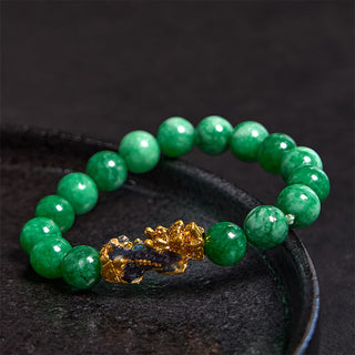 Buddha Gift FengShui PiXiu Jade Protection Bracelet