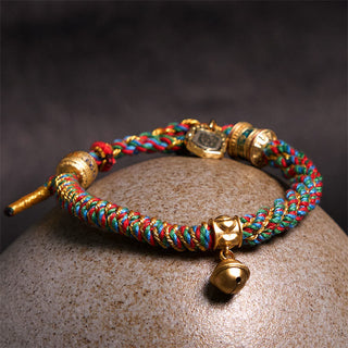 Buddha Gift Tibetan Om Mani Padme Hum Carved Zakiram Goddess of Wealth Charm Amulet Bracelet