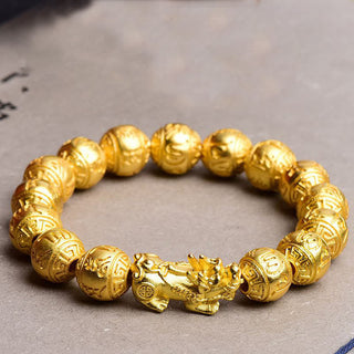 Buddha Gift PiXiu Om Mani Padme Hum Carved Wealth Bracelet