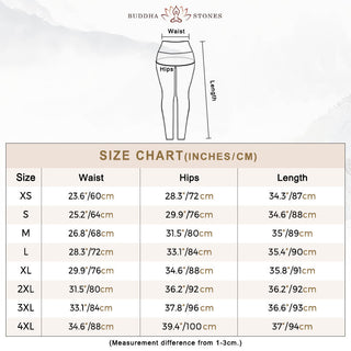 Buddha Gift White Round Flowers Print Exercise Leggings Women's Yoga Pants