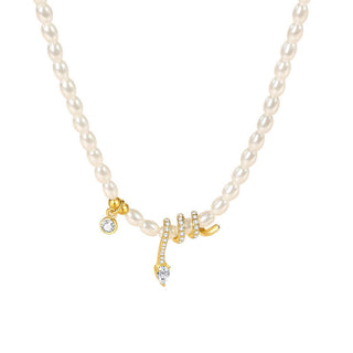 Buddha Gift 925 Sterling Silver Year Of The Snake Pearl Bracelet Necklace Pendant