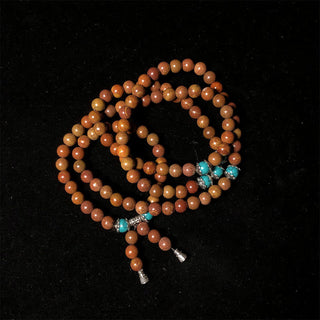 Buddha Gift 108 Mala Beads Bian Stone Healing Bracelet