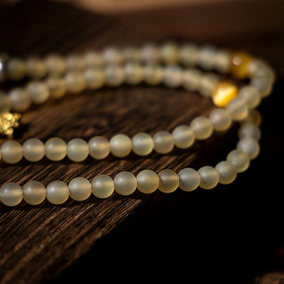 Buddha Gift Tibet 108 Mala Beads Chinese Zodiac Natal Buddha Natural Sheep Horn Wealth Bracelet