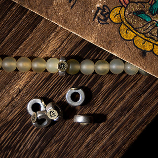 Buddha Gift Tibet 108 Mala Beads Chinese Zodiac Natal Buddha Natural Sheep Horn Wealth Bracelet
