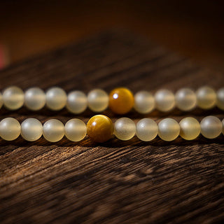 Buddha Gift Tibet 108 Mala Beads Chinese Zodiac Natal Buddha Natural Sheep Horn Wealth Bracelet