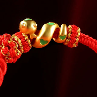 Buddha Gift Red String Mandala Knot Hand-woven Colorful Flowers Year Of The Snake Protection Braided Bracelet