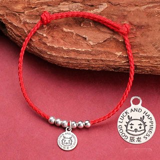 Buddha Gift Chinese Zodiac Kid Red String 999 Sterling Silver Protection Bracelet