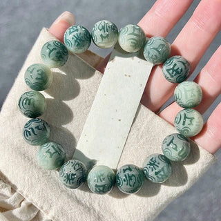 Buddha Gift Chinese Zodiac Natal Buddha Bodhi Seed Om Mani Padme Hum Engraved Wisdom Bracelet