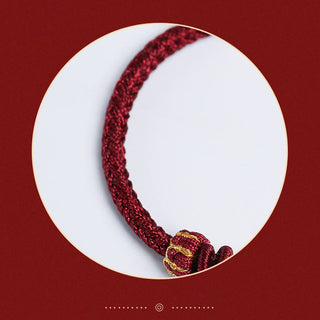 Buddha Gift 999 Sterling Silver Lotus Pod Design Luck Red Green String Bracelet