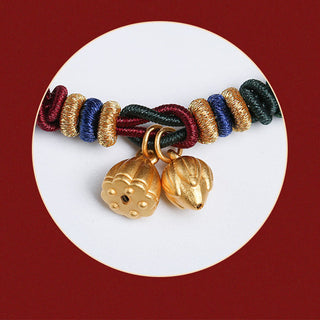 Buddha Gift 999 Sterling Silver Lotus Pod Design Luck Red Green String Bracelet