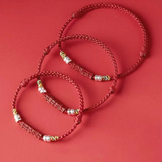 Buddha Gift 925 Sterling Silver Om Mani Padme Hum Cinnabar Blessing Child Adult Bracelet