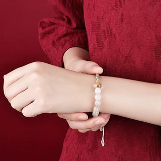 Buddha Gift Five Elements Various Crystal Agate Wealth Reincarnation Knot Braid Bracelet