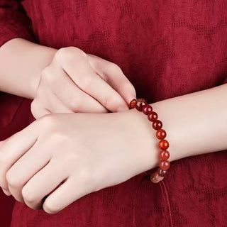 Buddha Gift Five Elements Various Crystal Agate Wealth Reincarnation Knot Braid Bracelet