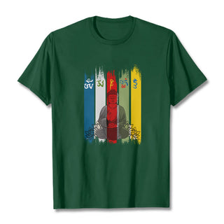 Buddha Gift Six True Words 'Om Mani Padme Hum' Buddha Sitting With Lotus Cotton Tee T-shirt