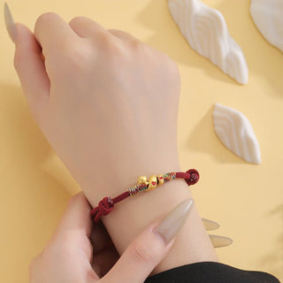 Buddha Gift Red String Copper Alloy Love Year Of The Snake Protection Braided Bracelet