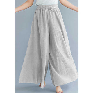 Buddha Gift Women Casual Loose Cotton Linen Wide Leg Pants For Yoga Dance