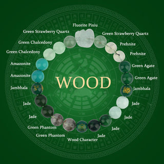 Buddha Gift Five Elements Various Crystal Agate Pixiu Wealth Bracelet