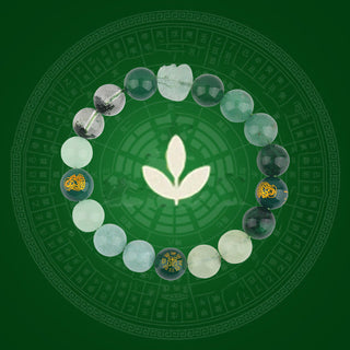 Buddha Gift Five Elements Various Crystal Agate Pixiu Wealth Bracelet