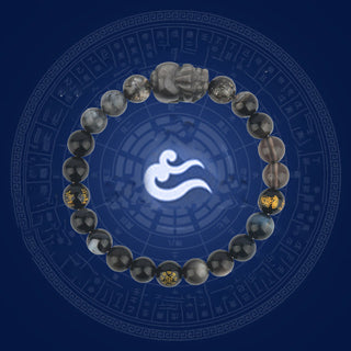 Buddha Gift Five Elements Various Crystal Agate Pixiu Wealth Bracelet