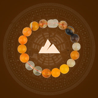 Buddha Gift Five Elements Various Crystal Agate Pixiu Wealth Bracelet