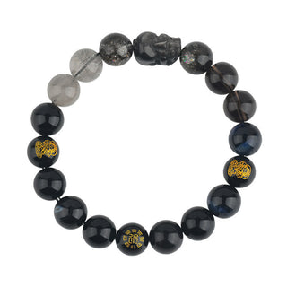 Buddha Gift Five Elements Various Crystal Agate Pixiu Wealth Bracelet