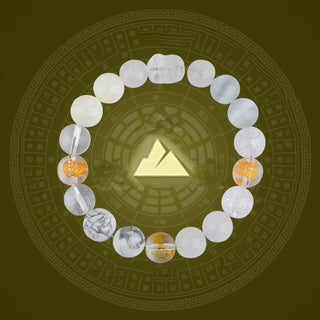 Buddha Gift Five Elements Various Crystal Agate Pixiu Wealth Bracelet
