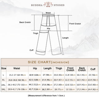 Buddha Gift Casual Cotton Linen High Waist Lace-up Wide Leg Pants With Pockets