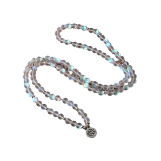 Buddha Gift 108 Mala Beads Glitter Stone Lotus Enlightenment Bracelet