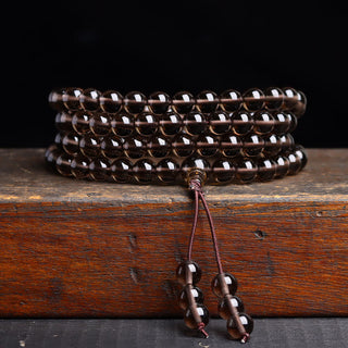 Buddha Gift 108 Mala Beads Black Obsidian lce Obsidian Fulfilment Bracelet