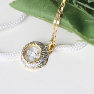 Buddha Gift Gold plated Copper Brass Rotatable Windmill Fu Balance Necklace Pendant