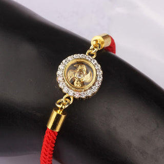 Buddha Gift Red String Copper Brass Rotatable Windmill Feng Sheng Shui Qi Protection Braided Bracelet