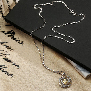 Buddha Gift Gold plated Copper Brass Rotatable Windmill Luck Necklace Pendant