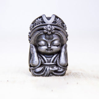 Buddha Gift Handmade Zakiram Iron Powder Rust Cast Resin Statue Zen Home Decoration