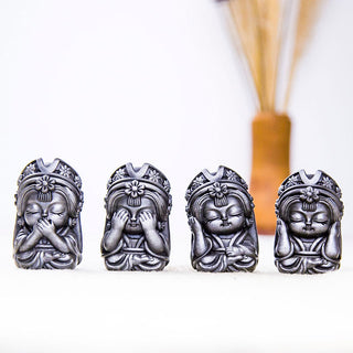 Buddha Gift Handmade Zakiram Iron Powder Rust Cast Resin Statue Zen Home Decoration