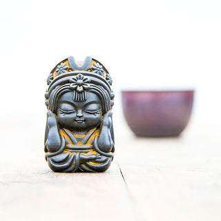 Buddha Gift Handmade Zakiram Iron Powder Rust Cast Resin Statue Zen Home Decoration