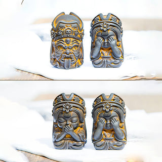 Buddha Gift Handmade Zakiram Iron Powder Rust Cast Resin Statue Zen Home Decoration